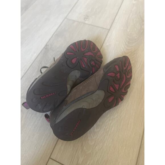 Merrell 'Mimosa' Women's 8 Lace Up Comfort Shoe Brown Suede Casual Sneaker - Picture 6 of 7